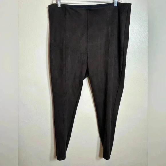 Simply Vera Vera Wang Women's Pants Faux Suede Skinny Pull On Stretch‎ Size 2X - Picture 1 of 5